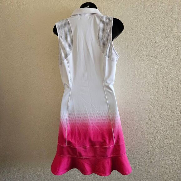 NWOT Fiagreen Monroe Golf Dress in Prism Pink Ombre - Picture 7 of 9